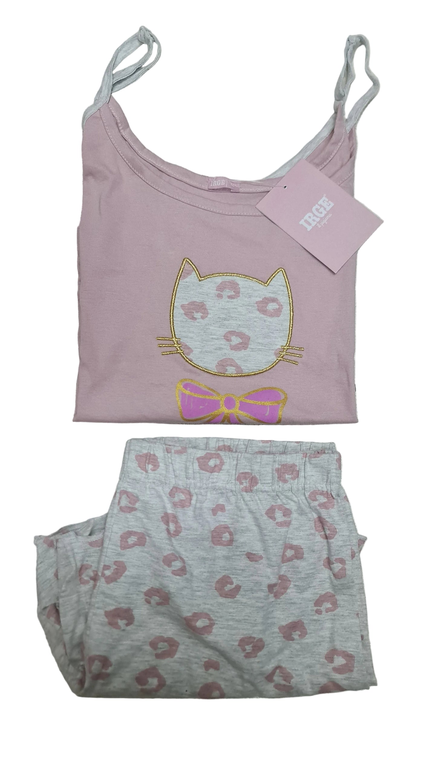 PIGIAMA IRGE DONNA art mic2043 | canotta spalla stretta + pantaloncino in 2 colori