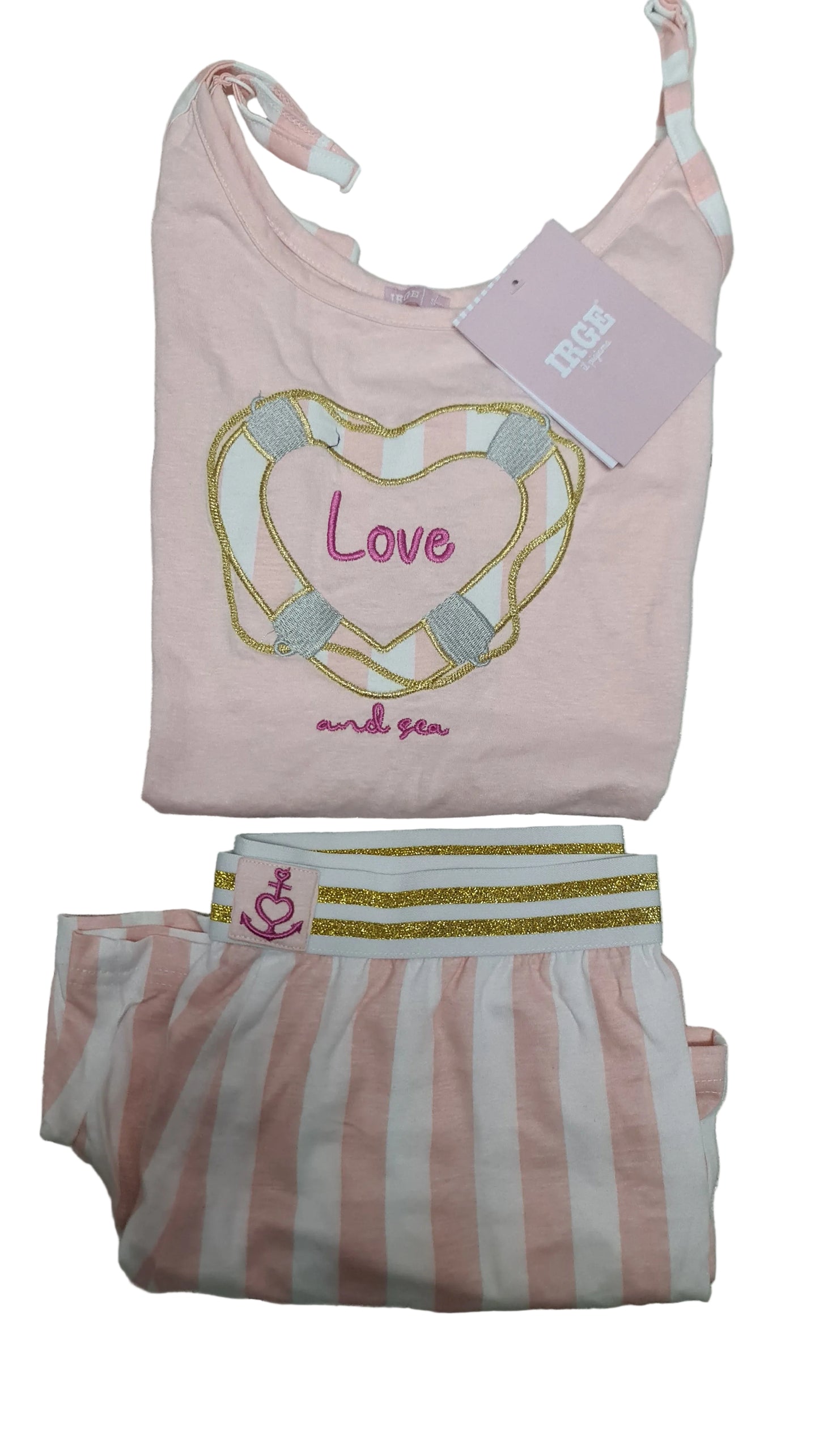 PIGIAMA IRGE DONNA art mic2008 | canotta spalla stretta + pantaloncino in 2 colori
