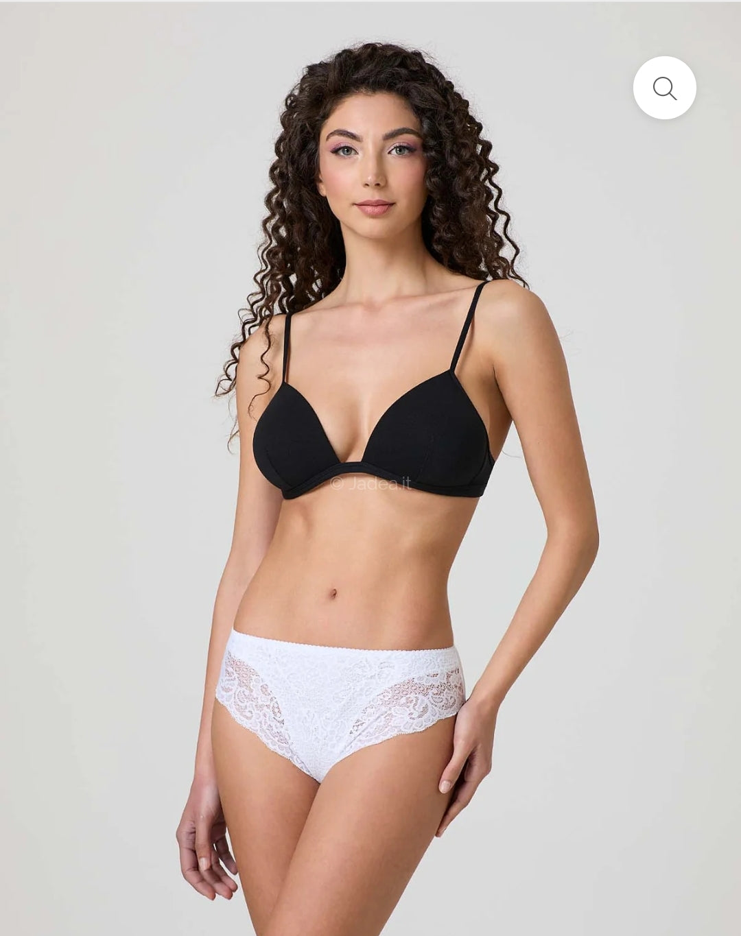 SLIP JADEA art.791  | in cotone modal con pizzo frontale