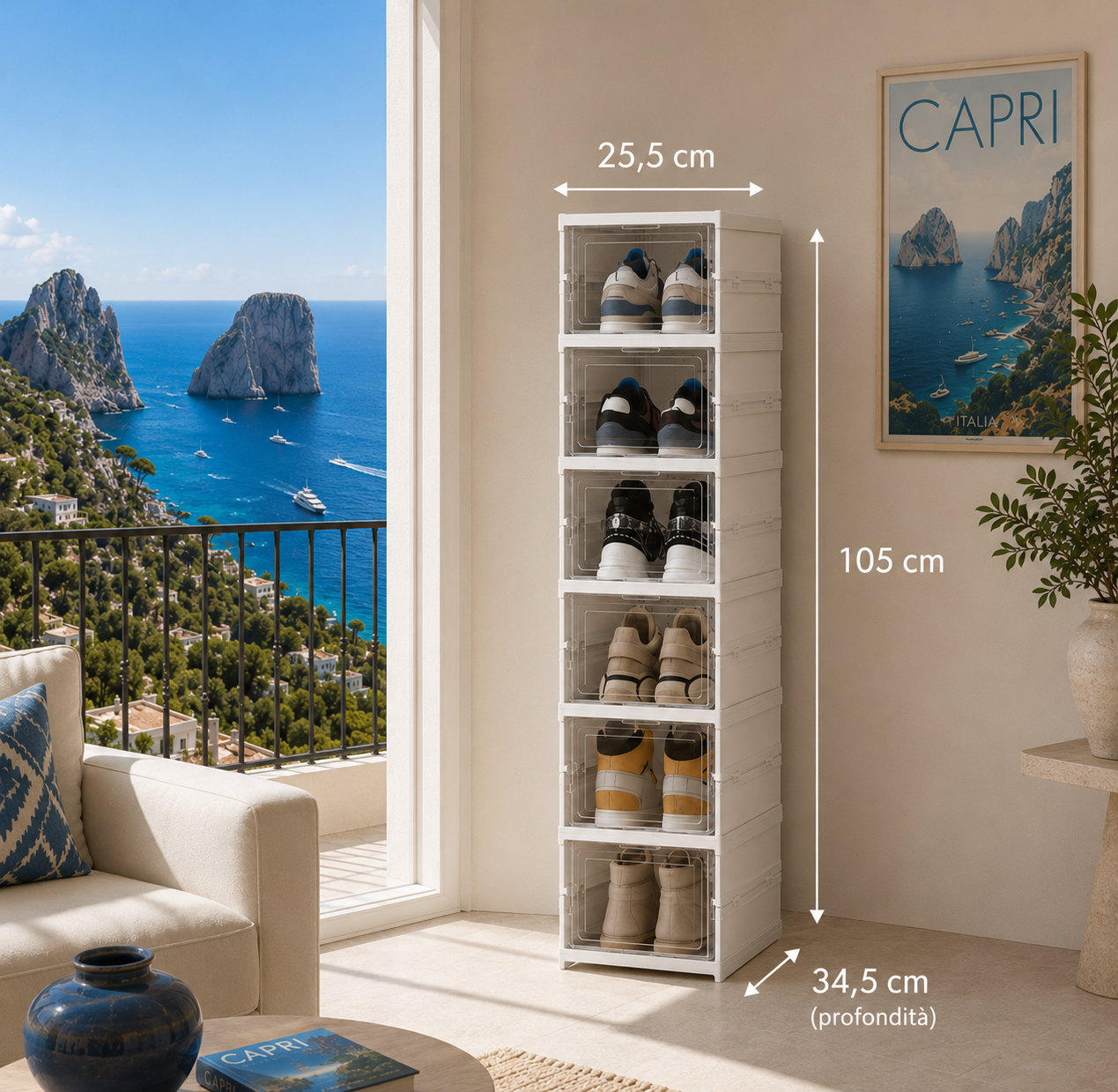 SCARPIERA MODERNA  |6 RIPIANI